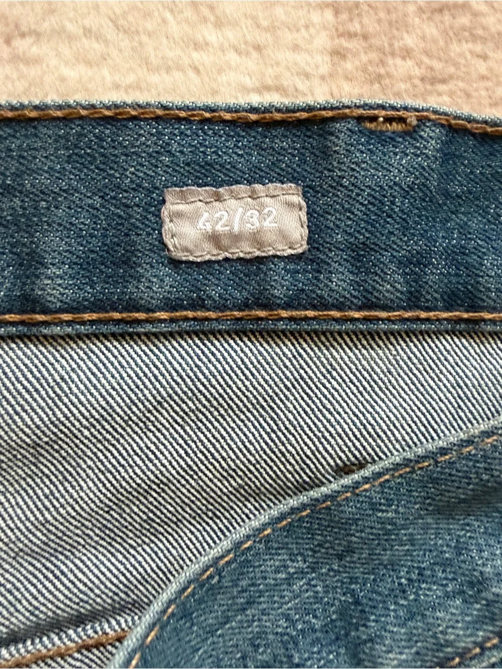 Ariat Rebar M4 Relaxed Boot Cut Jeans Mens 42x32 Med. Wash Work Denim Loop Lock